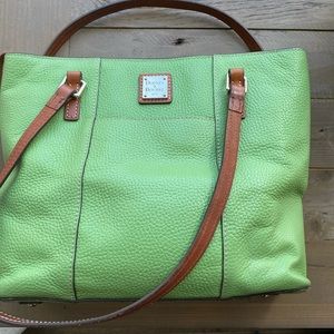 Dooney & Burke Kelly Green small Lexington Bag